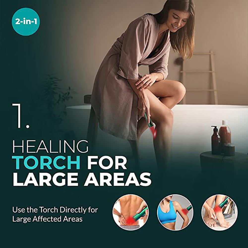 Tragbares Rotlicht-Infrarot-Therapiegerät, Wund- und Lippenkrebs-Therapie, Handheld, abnehmbarer oraler Physiotherapiestab, Gesundheitsschmerzlinderung