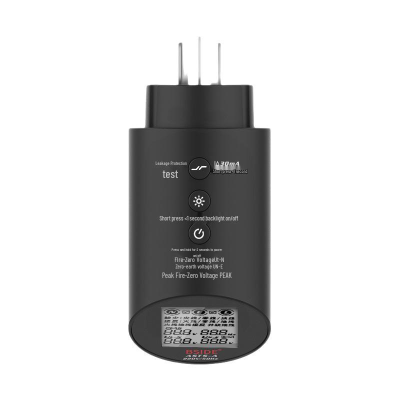 Large Digital Display Socket Tester for Power Polarity and Electrical Safety Inspection