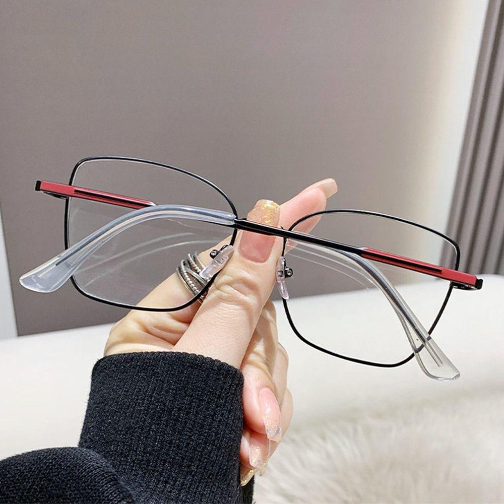Blue Ray Blocking Anti-Blue Light Glasses Eye Protection Metal Square Eyeglasses Ultralight Optical Spectacle Eyeglass Office