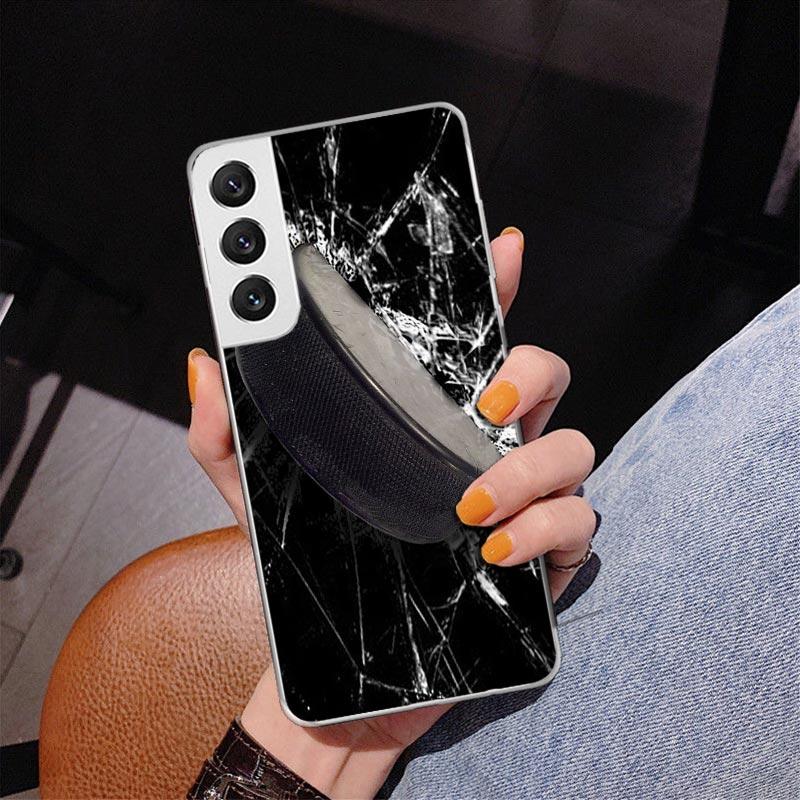 Ice Hockey Rink Sport Phone Case For Samsung Galaxy S24 S25 Edge S26 Ultra S23 S22 S21 Plus S20 FE + Personalized Print Cover Ga