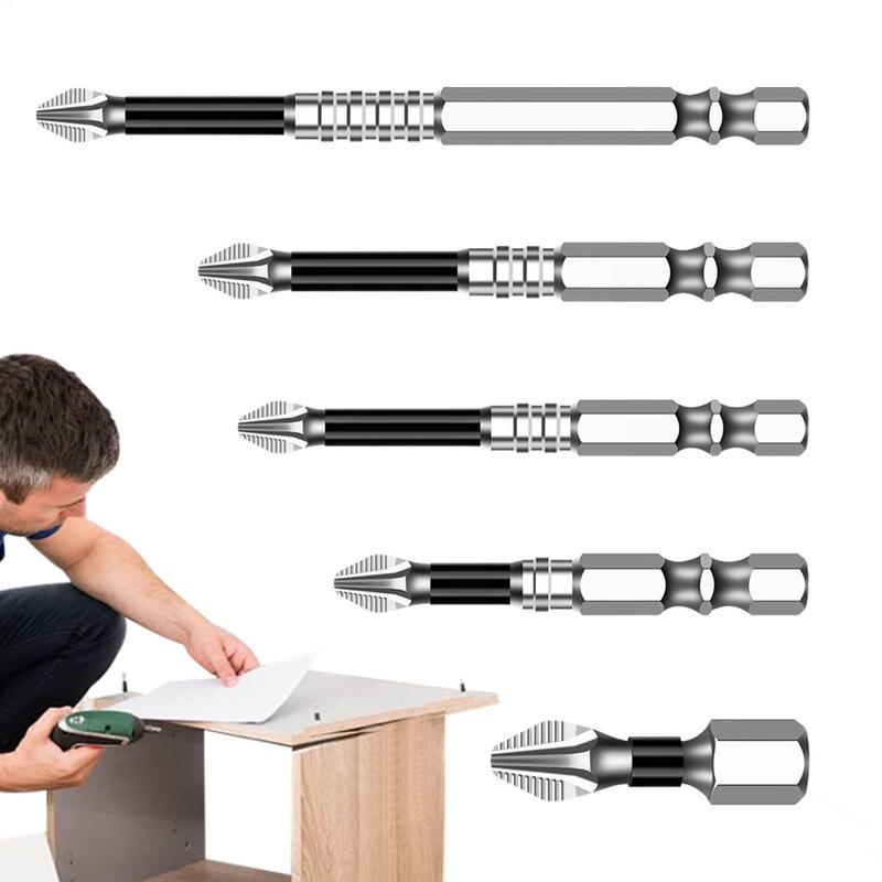 K5 Screwdriver Bit Set 5A Magnetic Ergonomic Screwdriver Bits Wear-Resistant Drill Supplies Magnetic Electric Drill Screwdriver