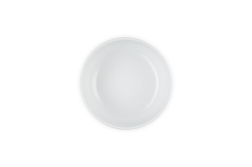 Le Creuset Flora Bowl, 550ml, White Lustre, Heat-Resistant, Microwave- and Oven-Safe, Oven-Safe [Official Japanese Product]