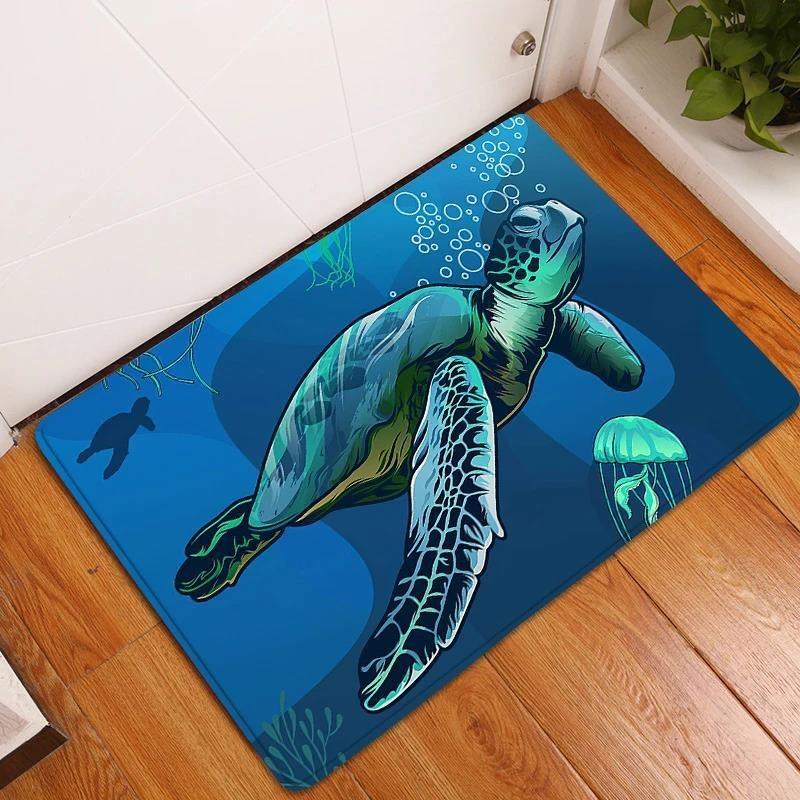 Underwater World Large Carpet Rug for Home Living Room Bedroom Sofa Doormat Decor Kids Play Area Rug Carpet Non-slip Floor Mat