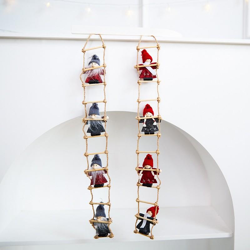 Christmas decoration scene pendant supplies creative old man doll pendant wool felt Christmas tree small ornament