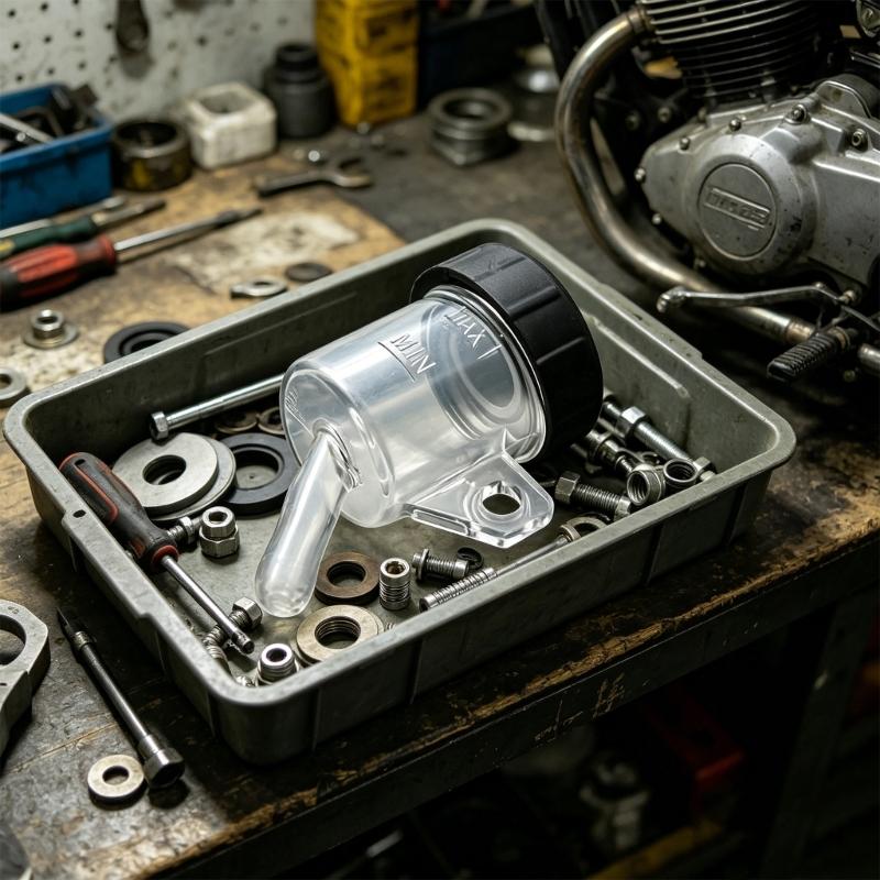 Quality Motorcycle Brake Fluid Reservoir Oil Tank Transparent PC Material Leak Proof For Smooth Braking Performances
