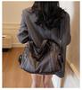 2025 Trendy Women's Retro-Style Tote: Large Capacity, Simple, Versatile, Single Shoulder & Crossbody Handbag.