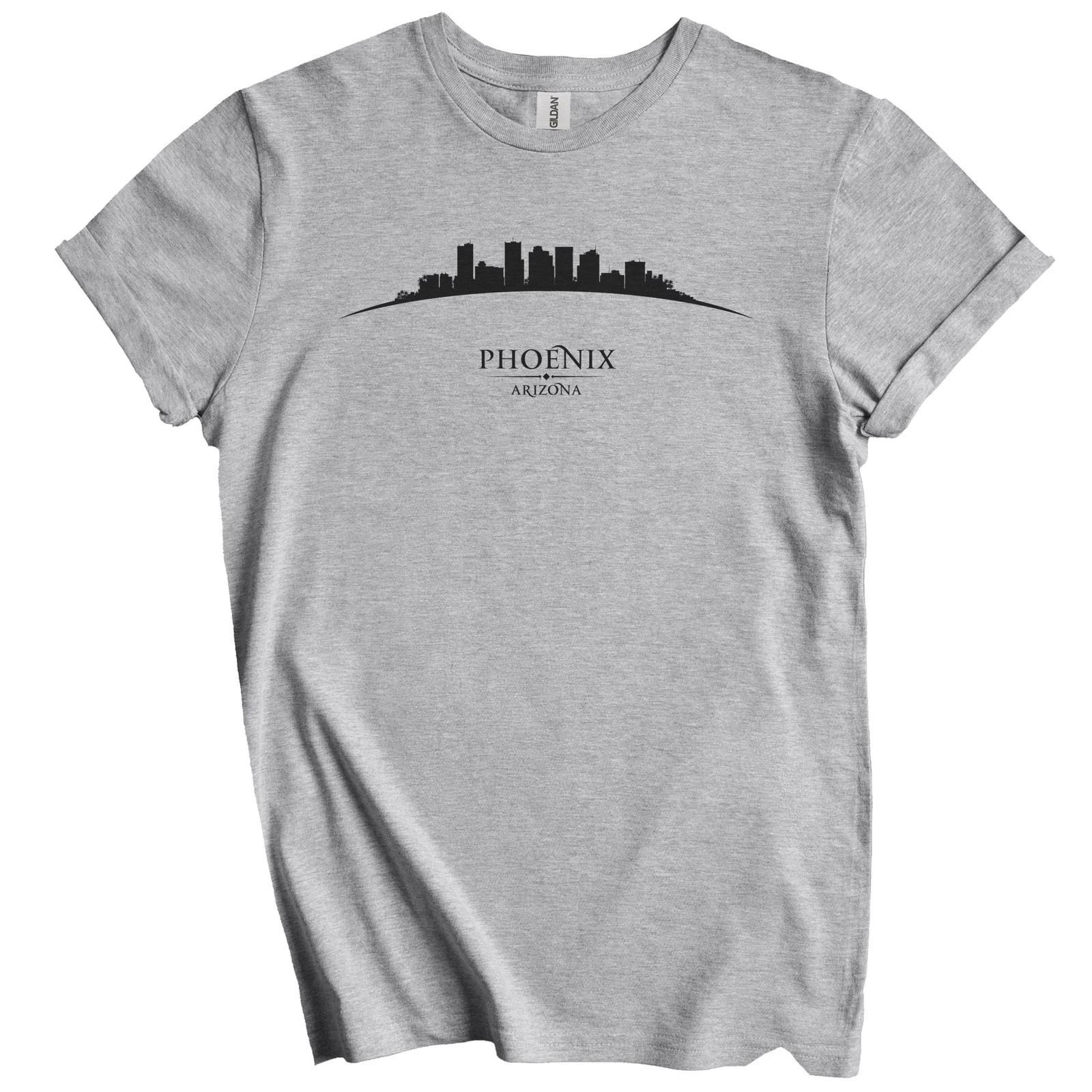 Phoenix Arizona Cityscape Downtown Skyline T-Shirt 2XL