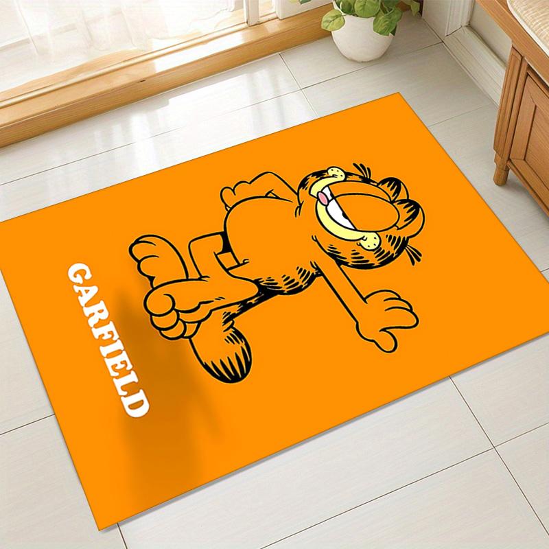 Garfield'S Playful Pose Carpet For Playroom Bedroom Living Room Sofa Home Decorkids Game Area Rug Nonslip Floor Mat