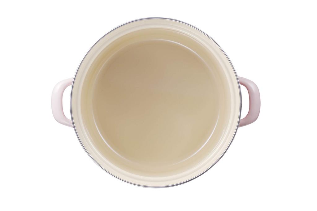 LE CREUSET Casserole Eos Enamelled Cast Iron 20cm Shell Pink Gas Induction Compatible