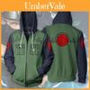 Sudadera con Capucha de Forro Polar con Cremallera Estampada Hatake Naruto Kakashi Chaqueta Abrigo Disfraz Cosplay