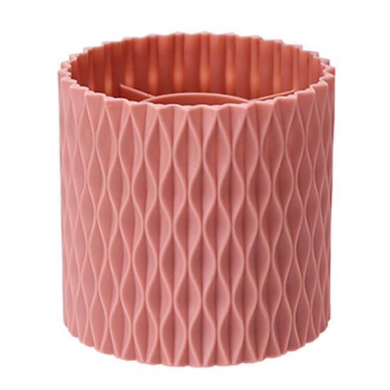 360° Rotation Makeup Brush Holder Organizer Large Capacity Brush Storage Bucket