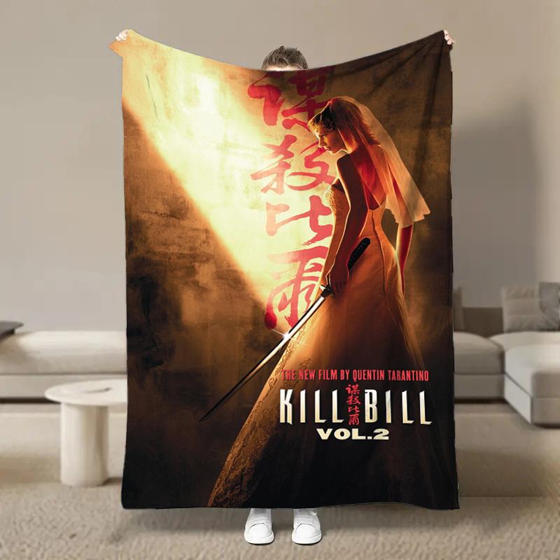 8 Size Classic Hot Movie Kill-Bill Flannel Blanket Home Sofa Lunch Break Blankets Children Student Blankets Nap Cover Kid Gift