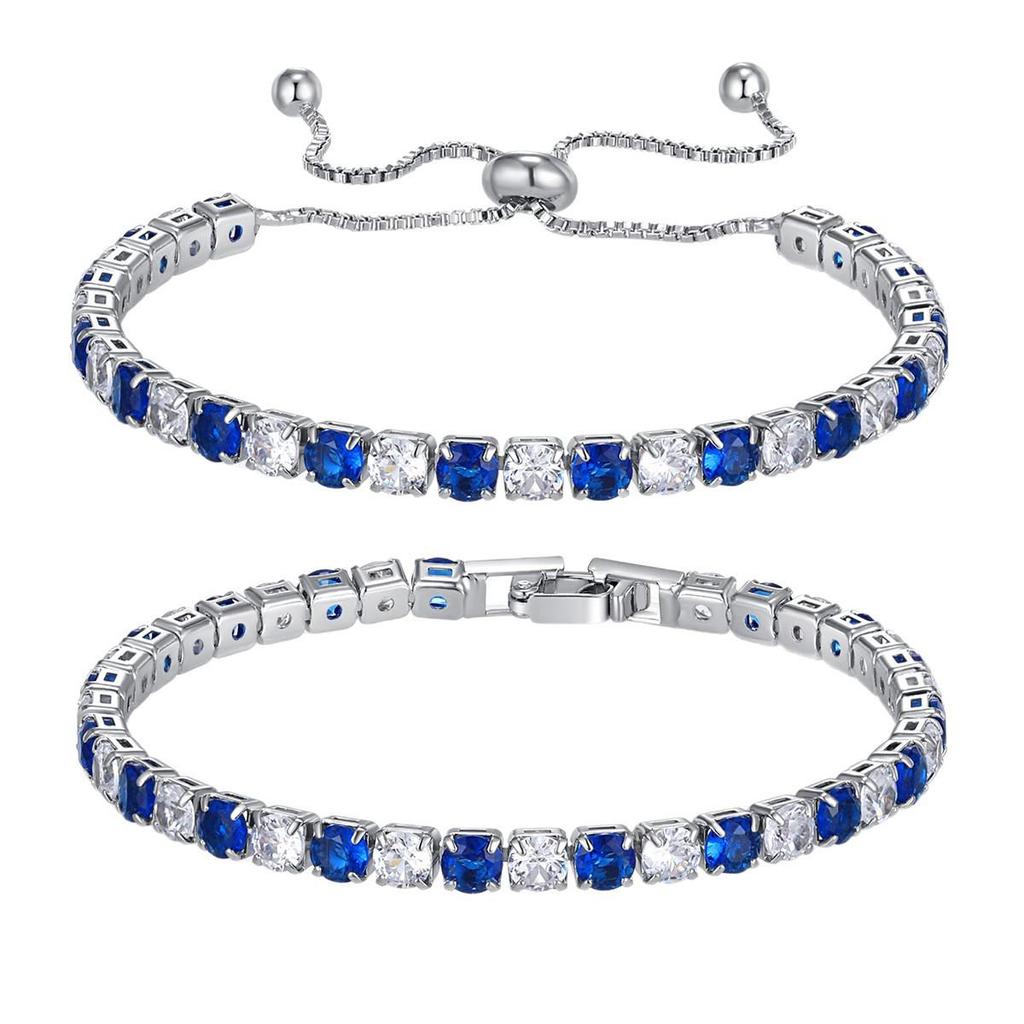 Luxuriöses 4mm Hip Hop Tennisarmband mit Zirkonia-Akzenten