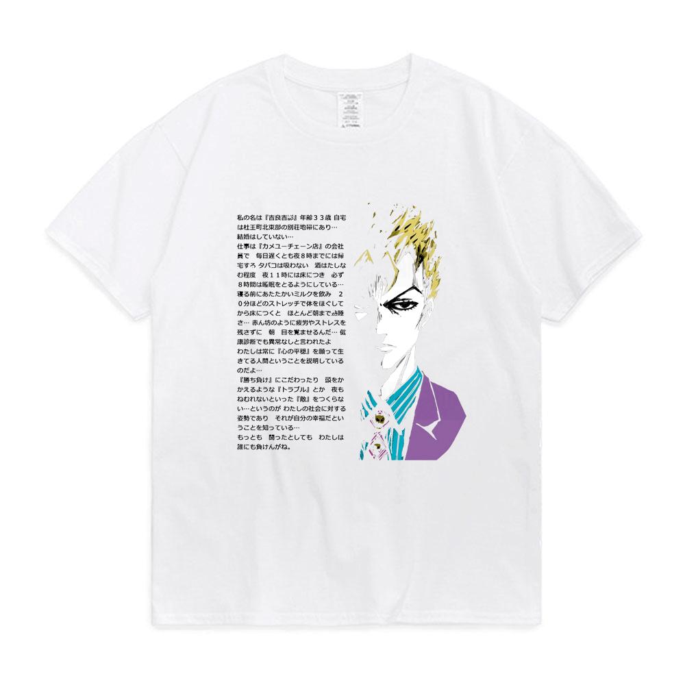 2026 Anime Jojo Bizarre Adventure T Shirt Men Women Short Sleeved Tops Vaporwave Aesthetic Jotaro T-shirt Cotton Kujo Manga Tee Shirt