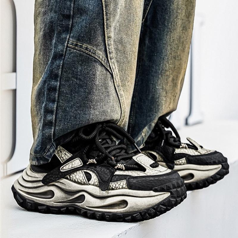 Casual Men'S Platform Sneakers Fashion Thick-Soled Man'S Shoes Designer High-End Cushioning Jogging Shoes Zapatillas Hombre