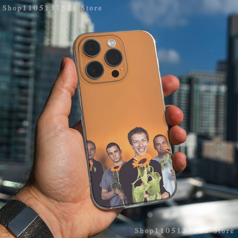 

Band C-Coldplay Phone Case For iPhone 17,16,15,14,13,12,11 Pro,Max,Plus,X,XS,XR,SE4,E Mini Transparent Soft Cover iPhone13