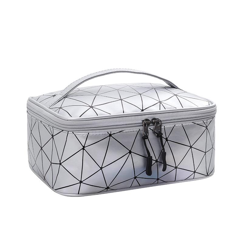 Brand Design New PU Makeup Bag Handheld Portable Women's Large Capacity Waterproof Travel Washroom Storage Bag BX018