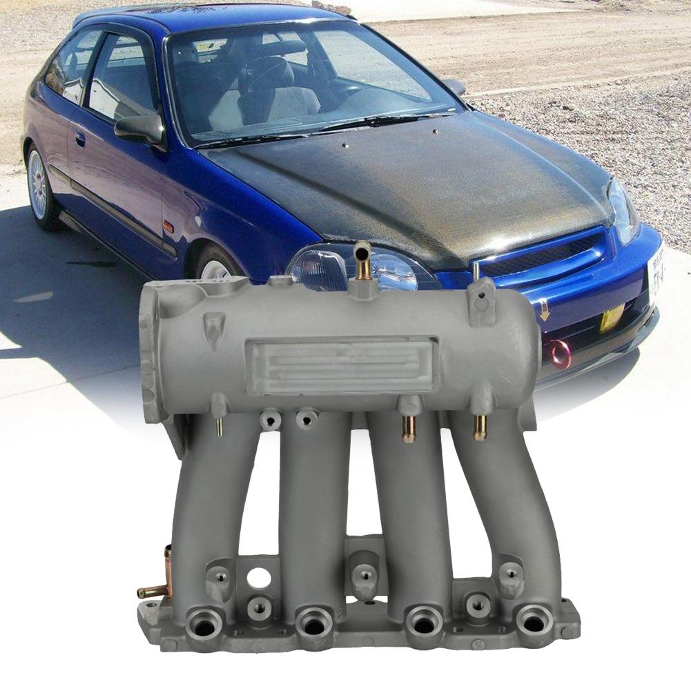 Racing D15 D16 DSeries Intake Manifold Fit for CIVIC CRX DEL SOL 19882000 Silver