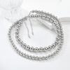 Exaggerated European and American Necklaces Two-piece Set Women CCB Imitation Metal Necklace Trend Hip-hop Accessories Necklace