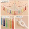 188x145x145cm, Toy Storage Hammock for Stuffed Animals, Stores Up to 80 Stuffies, XL Toy Hammock for Teddy Bears, Macrame Wall Hanging Organizer for K