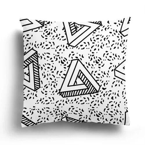 Nordic black and white simple geometric print pillow case home decoration bedroom room living room sofa cushion cover 45x45cm