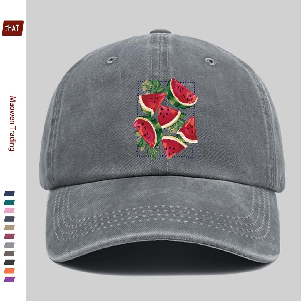 Pc Watermelon Print Pattern Baseball Cap Suitable for Daily Casual Party Wear And Decoration Hat Truck Driver Papa Hat Comfo