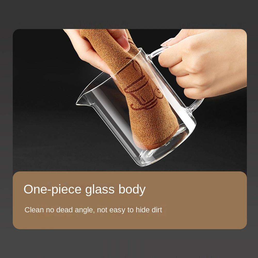 Heat-resistant Glass Teapot with Filter Glass Filter Press AUTO-OPEN Transparent Tea Maker Separation Leak-proof Fair Cup Home