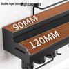 Modern Ink Black Wall-Mounted Kitchen Storage Rack