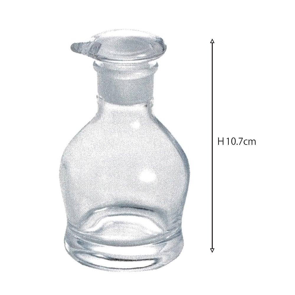 Soy Sauce Dispenser: Hirota Glass 972-G Original Grinding Soy Sauce Dispenser, H10.7cm, 100ml, 440390, Made in Japan