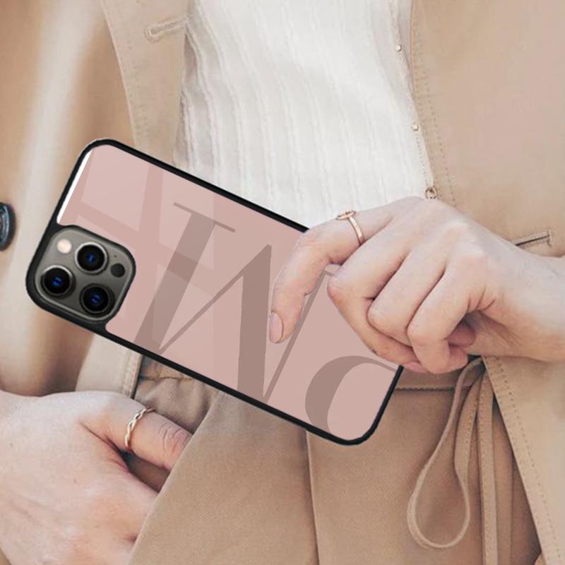 

Personalised Large Initial Magnetic Phone Case For APPLE iPhone 17 Air 16 14 13 12 Pro Max 15 Plus Wireless Charge MagSafe Cover iPhone 13mini