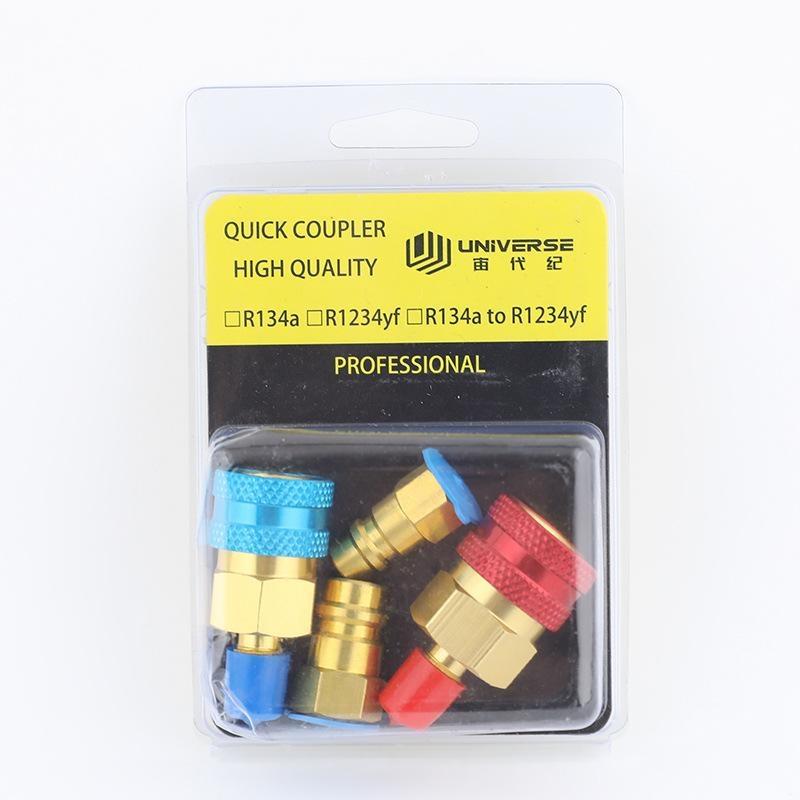 Car Airconditioning Fitting For For R1234Yf To R134A High Low Side Adapter Fitting Connector Hotadapter Quick Fitting Coupler