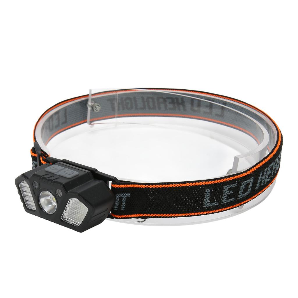 LED Headlamp Rechargeable Bright Lightweight USB Sensor Headlight for Outdoor Camping Running