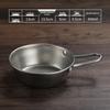ZISIZ Retro Single Handle Korean Stainless Steel Bowl