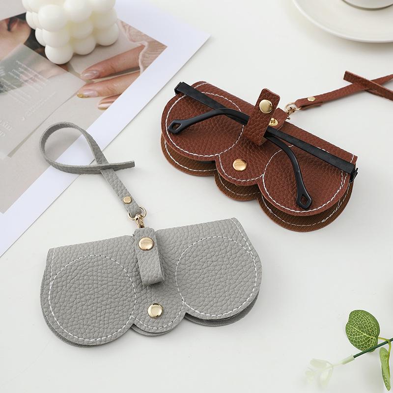 Przenośne Skórzane Etui na Okulary Przeciwsłoneczne i Okulary - Letnia Moda Podróżna