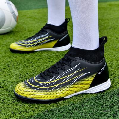 New Broken Nail Shoes Football Shoes Youth TF Non-slip Artificial Turf Leather Foot Professional Training Shoes