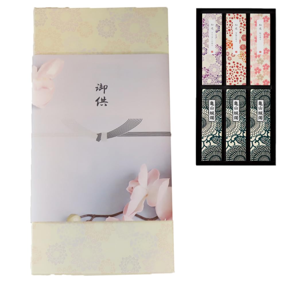 

Набор благовоний и свечей Sakuya Wayu с подарочной упаковкой и внутренней упаковкой, готовый к отправке [Включает подарочную упаковку]