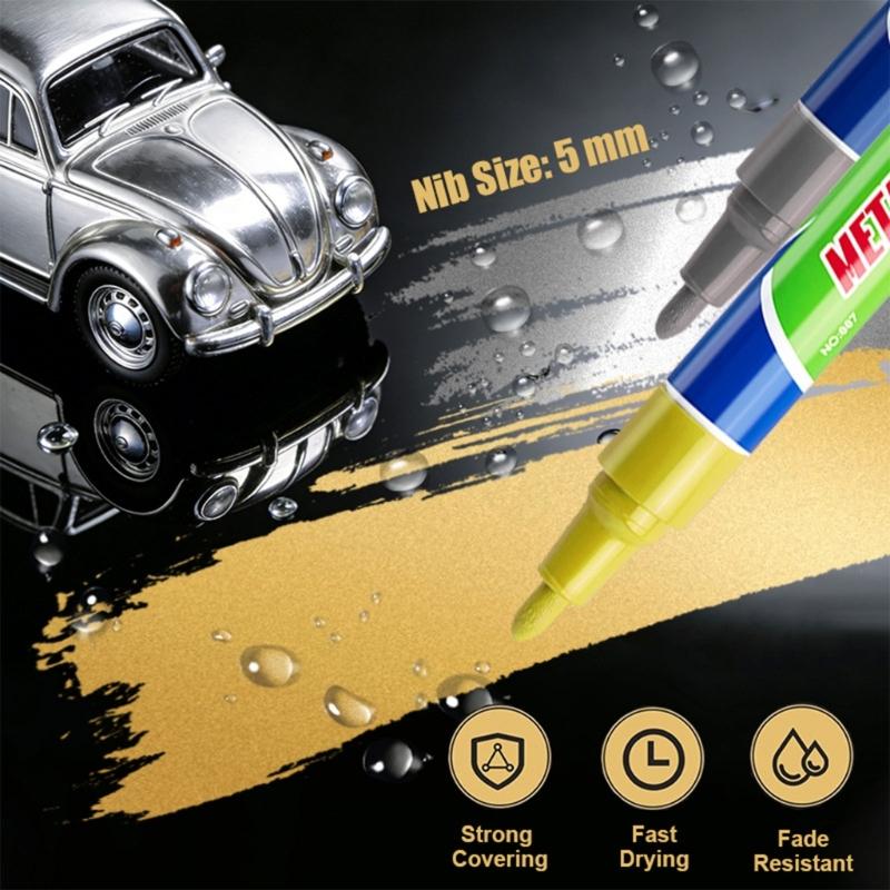 Fade Resistant Monument Paint Pen Sunproof Waterproof Stone Marker Pen For Writing Coloring On Tombstones Gravestone