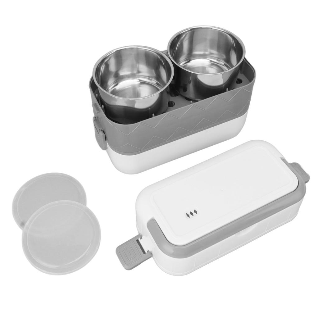 Portable Electric Lunch Box Stainless Steel Inner Liner Leakproof Heated Lunch Box for Office