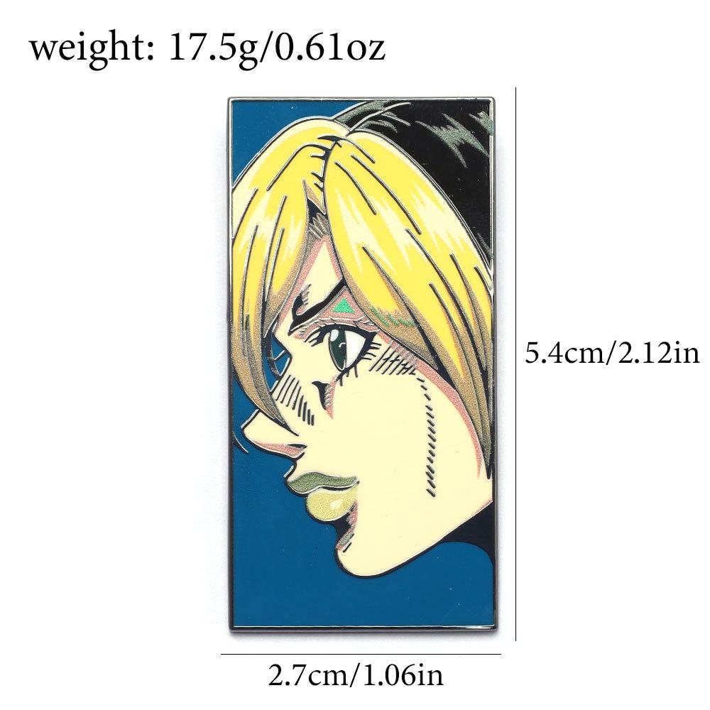 JOJO s Bizarre Adventure Anime Character Metal Brooch Badge