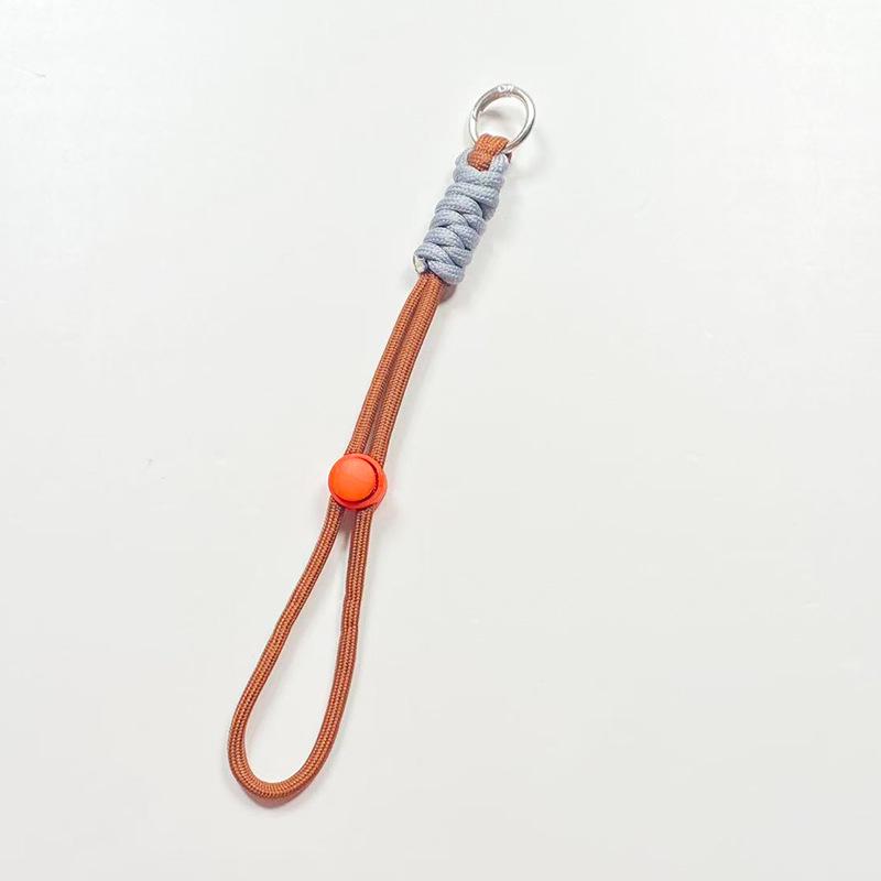 23cm Color Block Knotted Detachable Phone & Camera Lanyard - Anti-lost Short Woven Strap