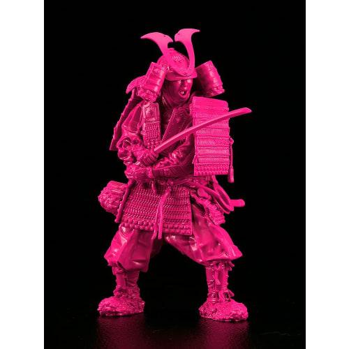 PLAMAX 1/12 Kamakura Period Armored Warrior with Camellia Ornament, Pink Color Edition, 1/12 Scale Assembled Plastic Model