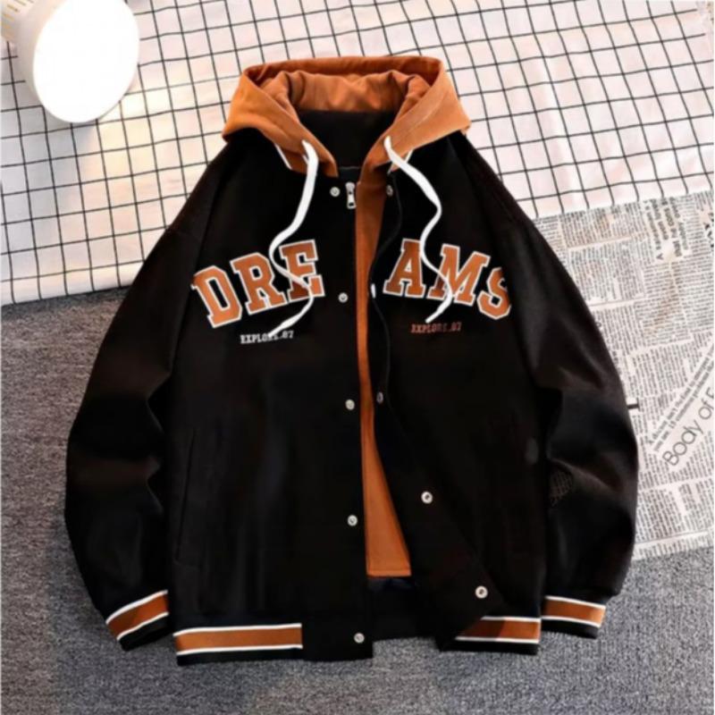 Trendy Japanese-Style Long-Sleeve Hooded Jacket for Men - Autumn/Winter All-Match Fashion