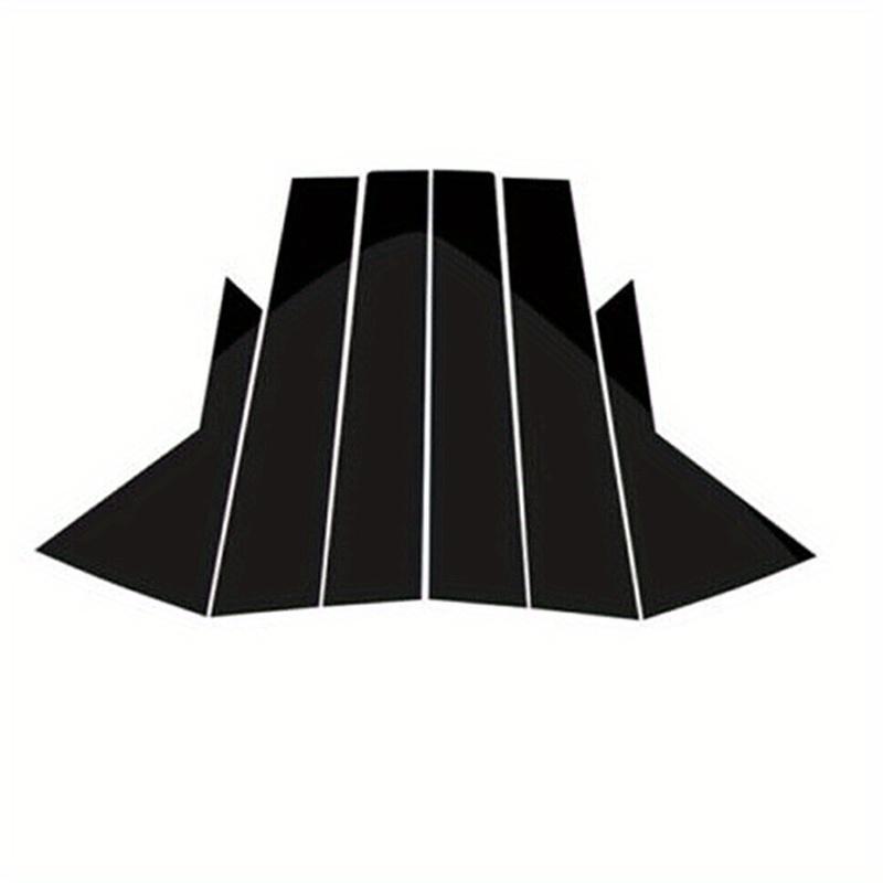 

6 шт. Глянцевые черные накладки на стойки дверей, накладки на окна, наклейки, аксессуары, подходят для Hyundai IX35 Tucson 2010 2011 2012 2013 2014 2015 чёрный