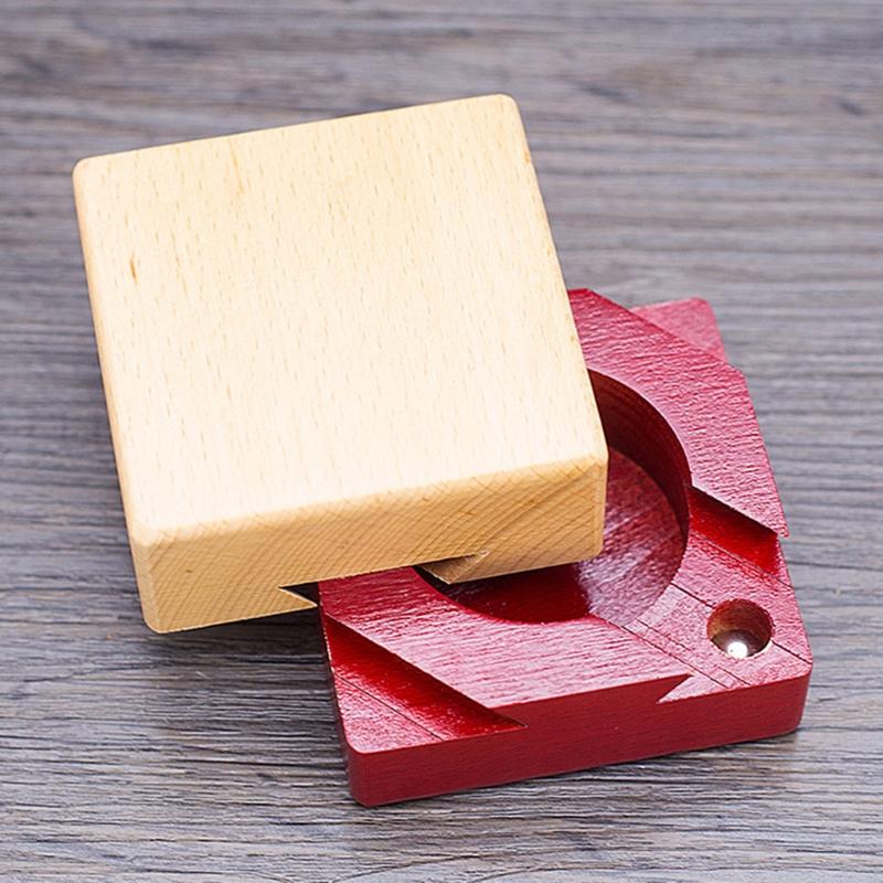 Wooden Magic Puzzle Box, Wood Secret Opening Puzzle Box Mysterious Box Gift for Kids Adults Surprise Brain Teaser