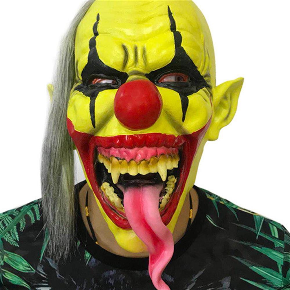 

Хэллоуин Косплей Костюм Реквизит Латекс Страшный Ужас Лицо Клоун Маска