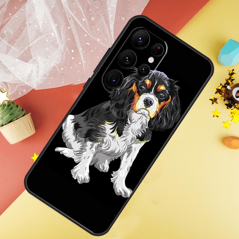 Cavalier King Charles Spaniel Dog Phone Case For Samsung Galaxy S25 FE S23 S21 S20 S22 S24 Ultra S9 S10 Plus Cover Coque