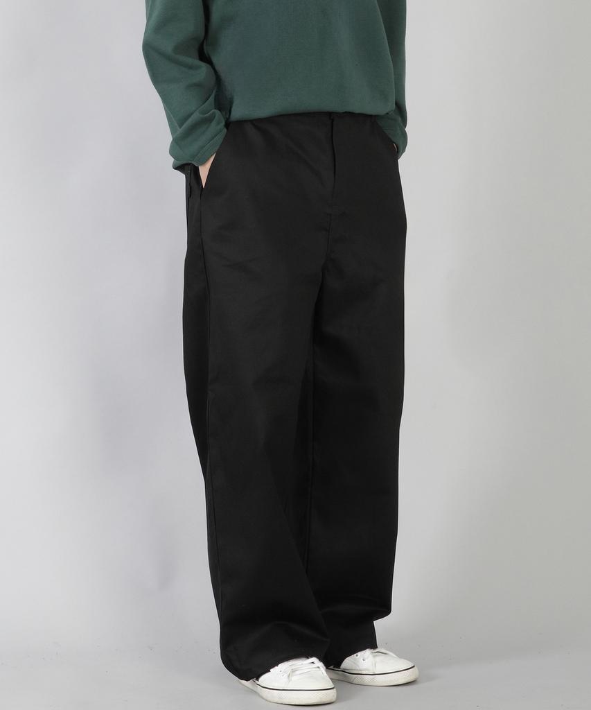 Seinteukeulu Ex Wide Button Pants Ewb-377 Black