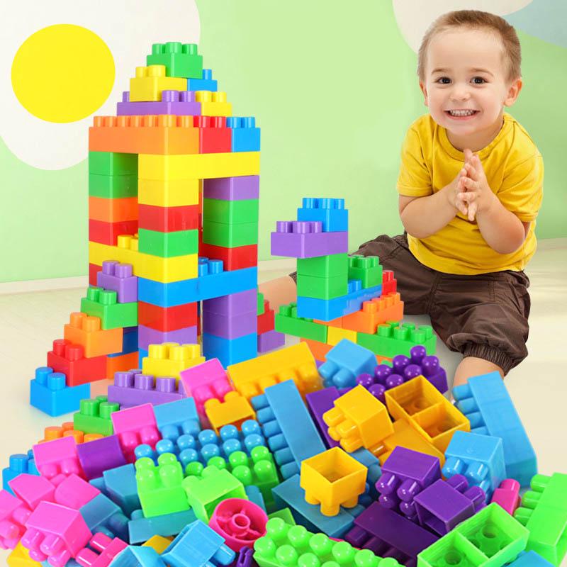 Buy 80pcs/250pcs DIY Educational Assemble Building Blocks Figures Model ...