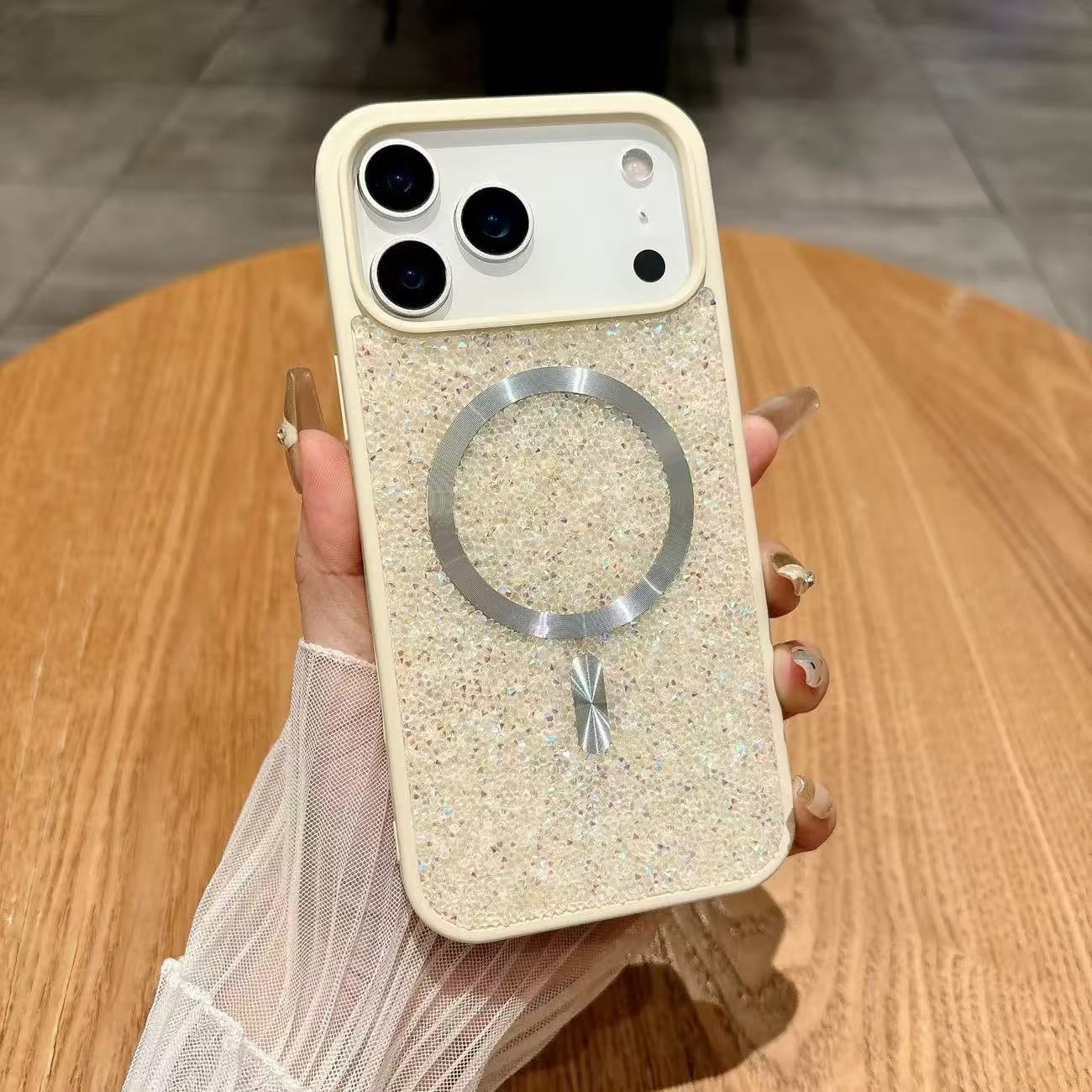 Shockproof for iPhone Phone Case Custom Design Opp Bag&For iPhone 16 бежевый
