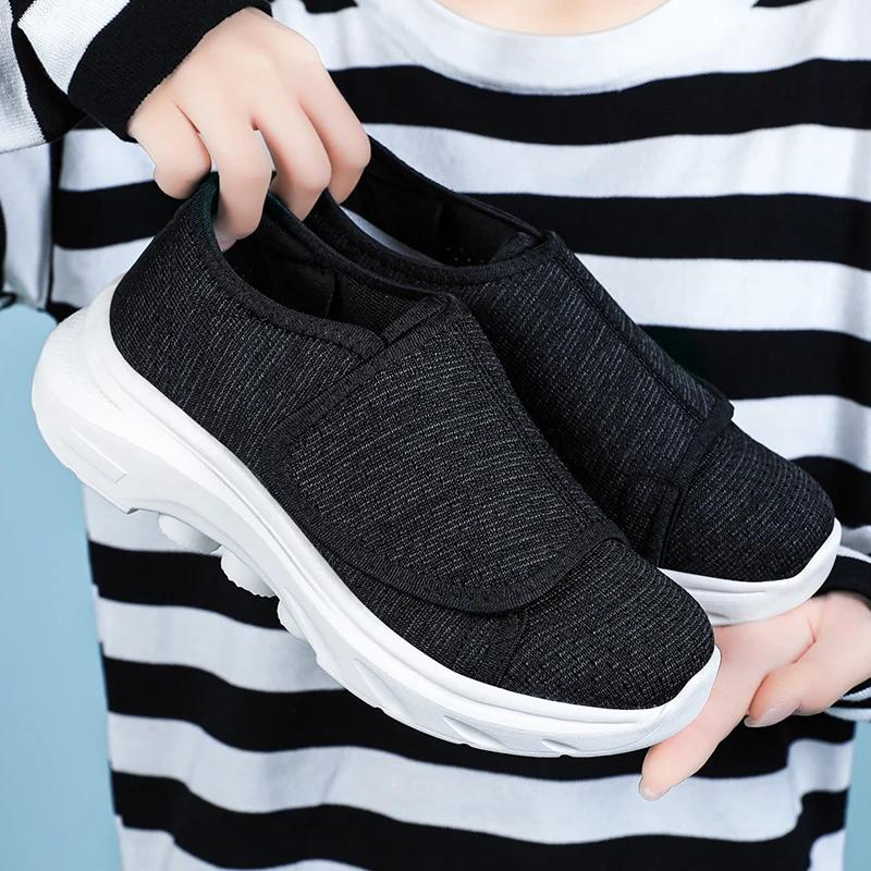 Women Orthopedics Wide Feet Swollen Walking Casual Shoes Thumb Eversion Adjusting Soft Comfortable Diabetic Shoes Canvas Shoes